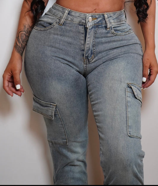 “Stacked” jeans